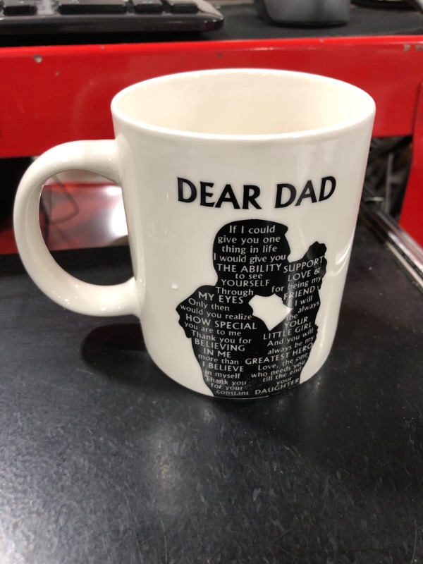 Photo 2 of Zenply Dad Mug, Dad Coffee Mug, 11 oz, Novelty Fathers Day Gift for Dad Birthday Presents for Dad Papa Husband Grandpa From Daughter Son Wife, Funny Coffee Mugs, Printed on Both Sides 