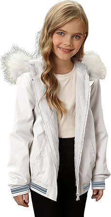 Photo 1 of blibean Tween Girl Faux Fur Coat Kid Windproof Winter Jacket Size 12Y