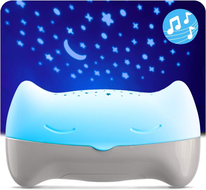 Photo 1 of BENBAT Hooty Baby Soother and Projector - Sound and Sleep Projector with Glowing Night Light and Starlight Projection Image for Nursery or Car - for Use at Home or On-The-Go

