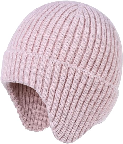 Photo 1 of Durio Baby Beanie Knit Beanie Babies Warm Toddler Newborn Kids Winter Hat with Ear Flaps Toddler Infant Beanie for Boys Girls 2-6T