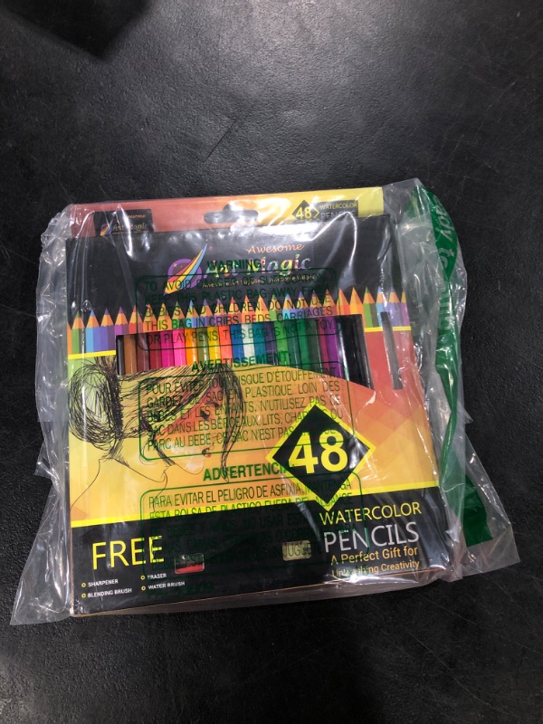 Photo 2 of Art Magic Watercolor Pencils, Set of 48 Professional Colored Pencils for Adult and Teens, Premium Art Supplies for Coloring, Blending and Layering