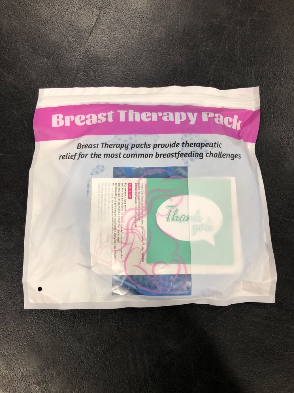 Photo 2 of Breast Therapy Pads Breast Ice Pack, Hot Cold Breastfeeding Gel Pads, Boost Milk Let-Down with Gel Bead (Blue) L1