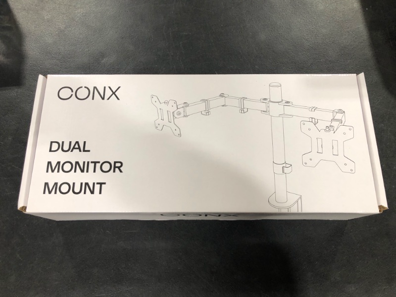 Photo 2 of Dual Monitor Stand & Mount - Monitor Stands for 2 Monitors, Dual Monitor Stand Desk - Fits 10-30 Inches Screens, Screen Tilt 180° Rotate 360°, Dual Monitor Arm Desk Mount