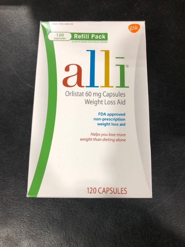 Photo 2 of ALLI Orlistat 60 Mg Capsules Weight Loss Aid Refill Pack - 120ct
