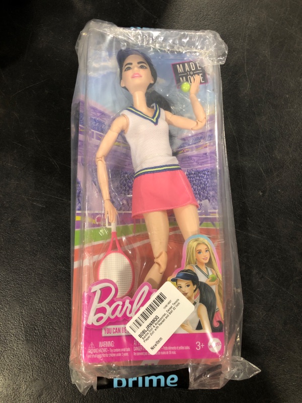 Photo 2 of ?Barbie Doll & Accessories, Career Tennis Player Doll with Racket and Ball 22 Inch