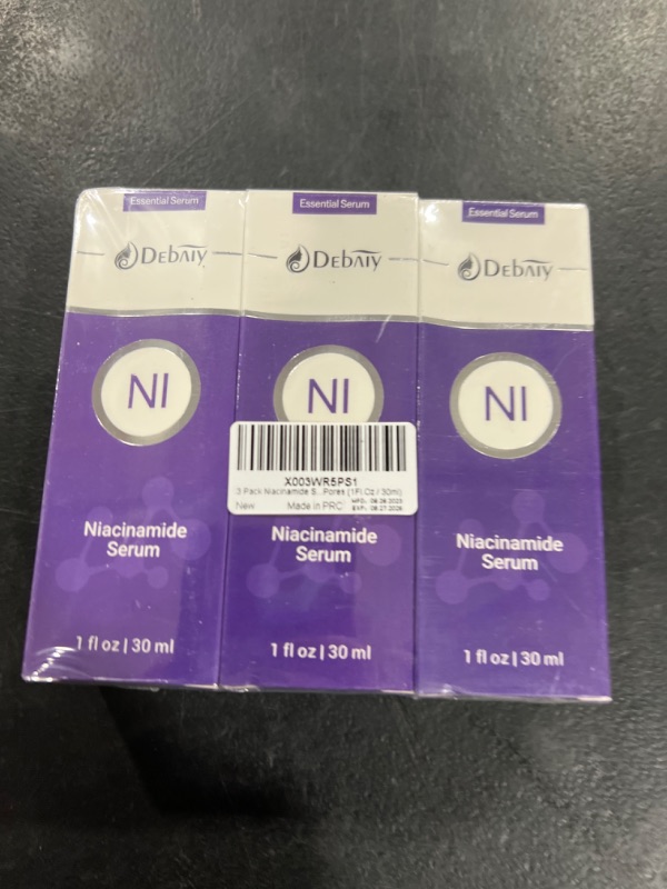 Photo 2 of 3 Pack Niacinamide Serum with Snail Secretion Filtrate for Face Moisturizing Inhibits Melanin & Restore Skin Natural, Anti-Aging and Shrinks Pores (1Fl.Oz / 30ml)