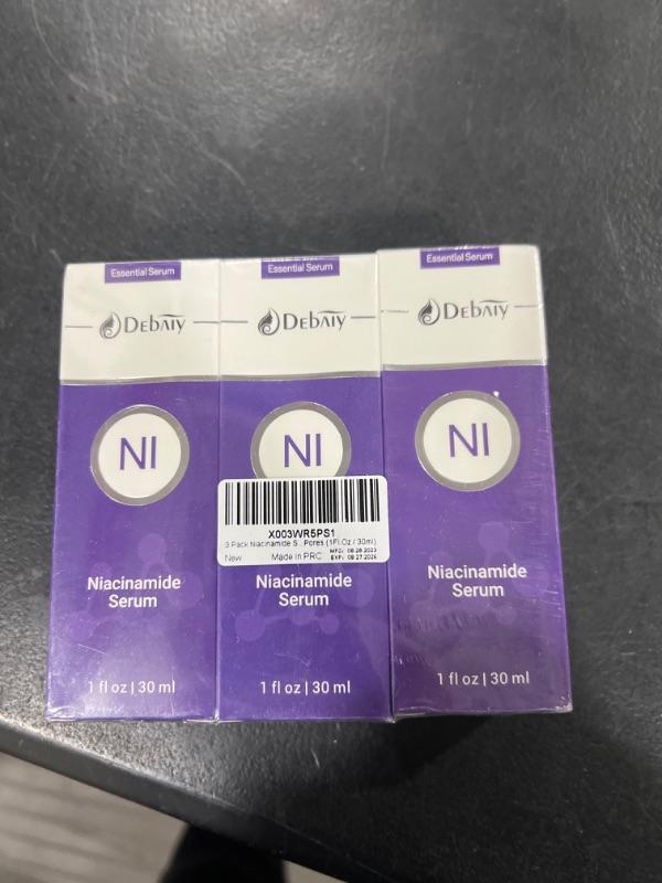 Photo 2 of 3 Pack Niacinamide Serum with Snail Secretion Filtrate for Face Moisturizing Inhibits Melanin & Restore Skin Natural, Anti-Aging and Shrinks Pores (1Fl.Oz / 30ml)