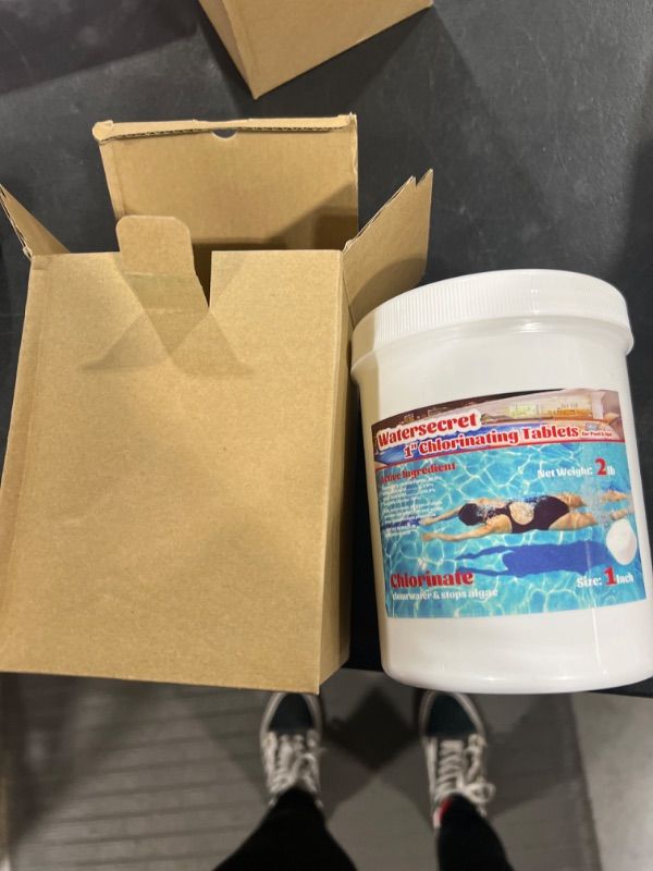 Photo 2 of 2Lb 1 Inch swinming Pool Chlorine Lasting Slow-Dissolving for Swimming Pools and Spas, Hot Tub……