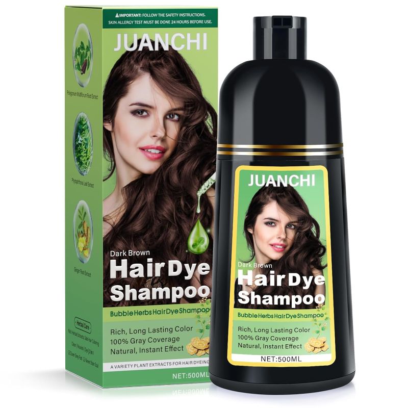 Photo 1 of JUANCHI Hair Dye Shampoo for Gray Hair (Dark Brown)
