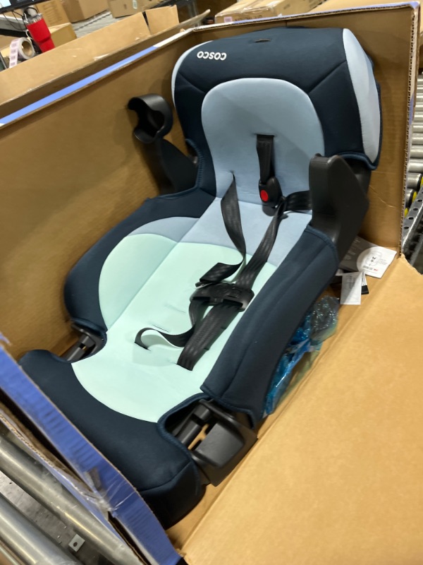 Photo 2 of Cosco Finale DX 2-in-1 Booster Car Seat, Forward Facing 40-100 lbs, Rainbow