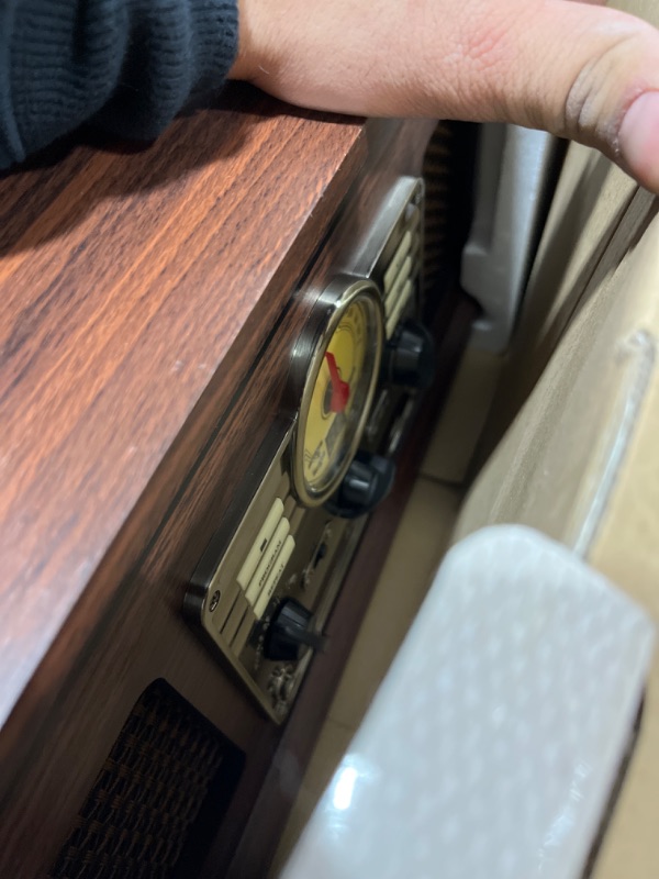 Photo 1 of Victrola Nostalgic 6-in-1 Bluetooth Record Player & Multimedia Center with Built-in Speakers - 3-Speed Turntable, CD & Cassette Player, AM/FM Radio | Wireless Music Streaming | Espresso Espresso Entertainment Center