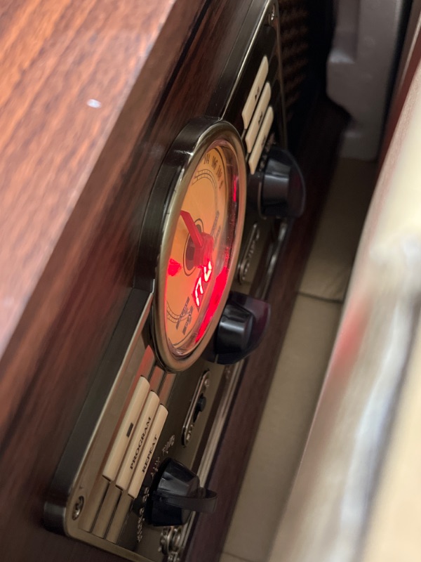 Photo 1 of Victrola Nostalgic 6-in-1 Bluetooth Record Player & Multimedia Center with Built-in Speakers - 3-Speed Turntable, CD & Cassette Player, AM/FM Radio | Wireless Music Streaming | Espresso Espresso Entertainment Center