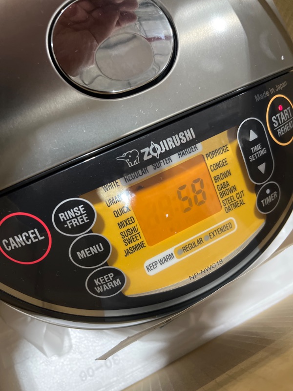 Photo 5 of Zojirushi Pressure Induction Heating Rice Cooker & Warmer, 10 Cup, Stainless Black, Made in Japan