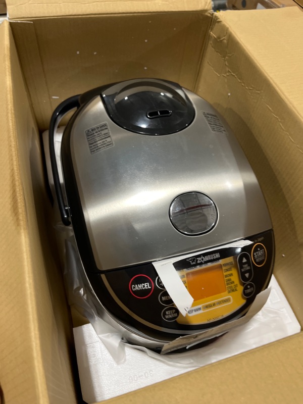 Photo 3 of Zojirushi Pressure Induction Heating Rice Cooker & Warmer, 10 Cup, Stainless Black, Made in Japan