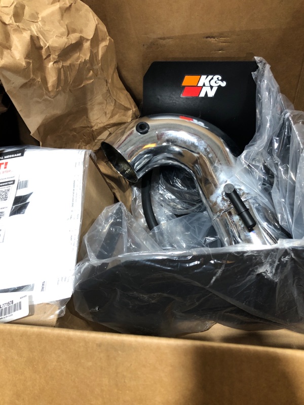 Photo 2 of K&N Cold Air Intake Kit: Increase Acceleration & Towing Power, Guaranteed to Increase Horsepower up to 15HP: Compatible with 5.7L, V8, 2019-2020 RAM/DODGE (1500), 77-1578KP Metal Intake