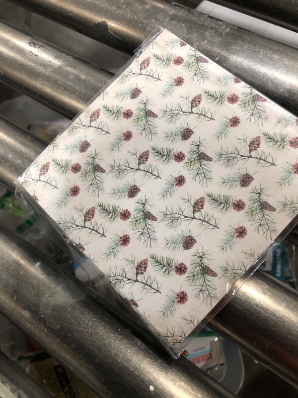 Photo 1 of Whaline 24 Pack Christmas Pattern Paper 30x30cm Woodland Merry Christmas Scrapbook Paper Double-Sided Plaid Xmas Craft Paper Folded Flat for DIY Card Making Scrapbook Photo Album Decor, 12 Designs