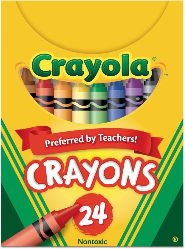 Photo 1 of Binney & Smith Crayola(R) Standard Crayon Set, Lift-Lid Box, Assorted Colors, Box Of 24
