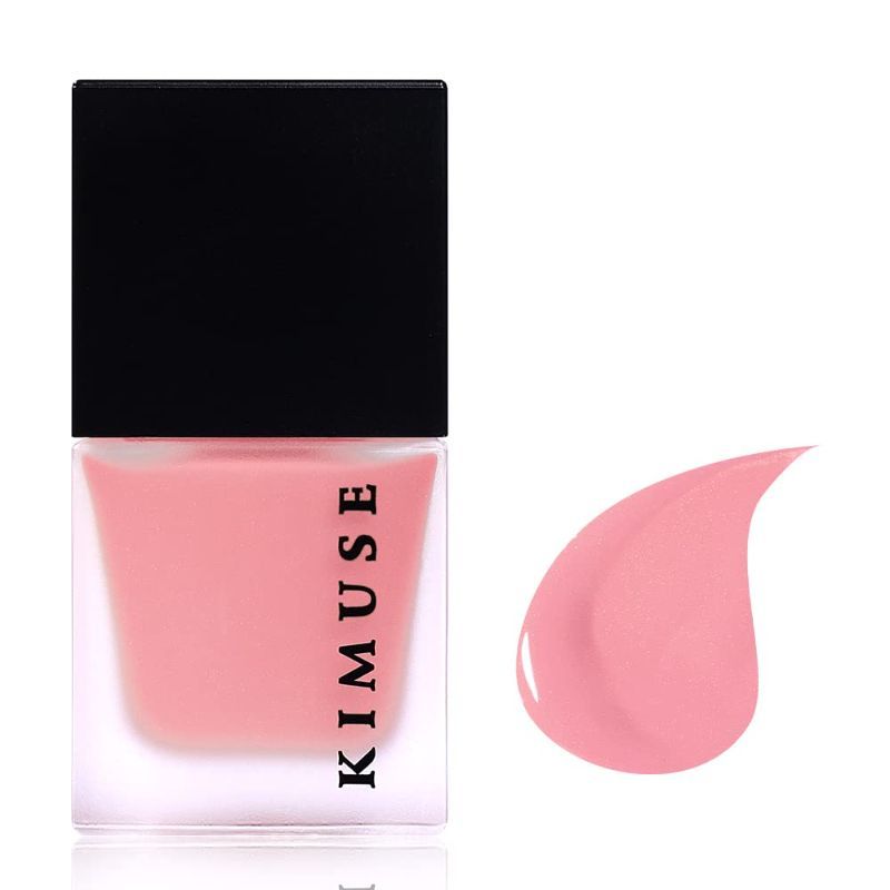 Photo 1 of +KIMUSE Cheek Gel Cream Liquid Blush Makeup, Lightweight Breathable Feel, Sheer Flush Of Color, Natural Looking, 0.28 Fl Oz (#01) 
