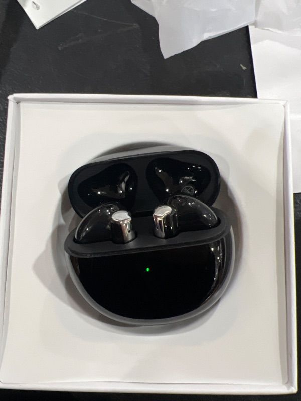 Photo 1 of DPduct Wireless Earbuds with Charging Case, Waterproof Wireless Headphones for Sport/Work, Bluetooth Headphones Compatible with iPhone/Android/PC, (Black)