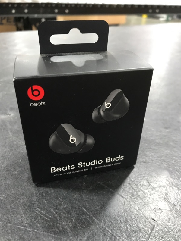 Photo 2 of Beats Studio Buds True Wireless Noise Cancelling Earbuds Compatible with Apple & Android, Built-in Microphone, IPX4 Rating, Sweat Resistant Earphones, Class 1 Bluetooth Headphones - Black