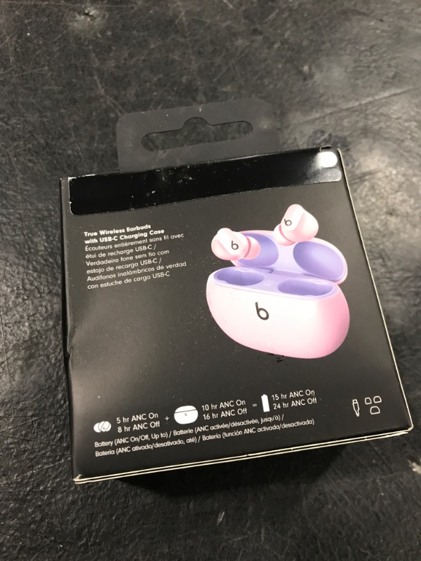 Photo 3 of Beats Studio Buds with Apple 20W USB-C Power Adapter - Sunset Pink Sunset Pink Studio Buds & Power Adapter Without AppleCare+