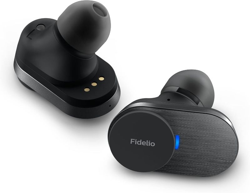 Photo 1 of PHILIPS Fidelio T1 True Wireless Headphones with Active Noise Canceling Pro+, Audiophile Quality, Black
