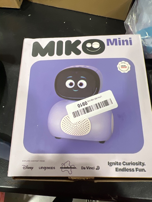 Photo 2 of MIKO Mini: AI Robot for Kids | Fosters STEM Learning & Education | Packed with Games, Dance, Singing | Child-Safe Conversational Learning | Ideal Christmas Gift for Boys & Girls 5-12 Purple