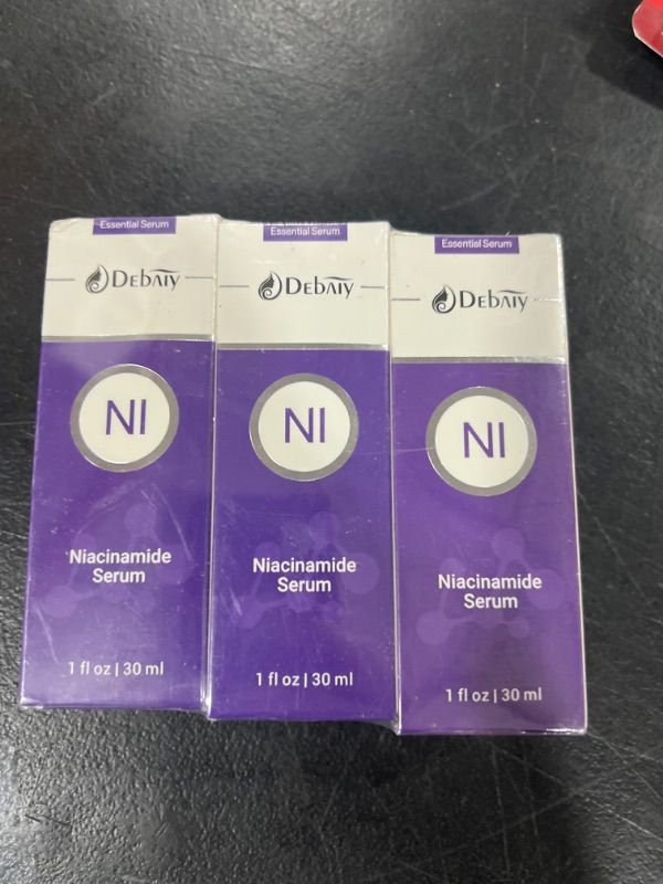 Photo 2 of 3 Pack Niacinamide Serum for Face Moisturizing Inhibits Melanin & Restore Skin Natural, Anti-Aging and Shrinks Pores (1Fl.Oz / 30ml)