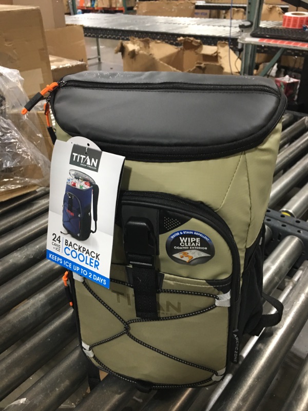 Photo 2 of Arctic Zone Titan Deep Freeze 24 Can Backpack Cooler Moss