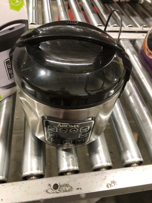 Photo 1 of Aroma Housewares ARC-914SBD Digital Cool-Touch Rice Grain Cooker and Food Steamer, Stainless, Silver, 4-Cup (Uncooked) / 8-Cup (Cooked) Basic