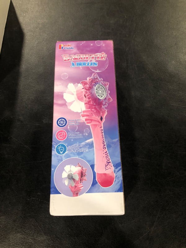 Photo 2 of BELLOCHIDDO Bubble Machine - Princess Magic Bubble Wand Frozen Toys for Girls, Music & Light Up Bubble Gun, Automatic Bubble Blower - Outdoor Fun Bubble Toys, Birthday Gifts for Kids Pink