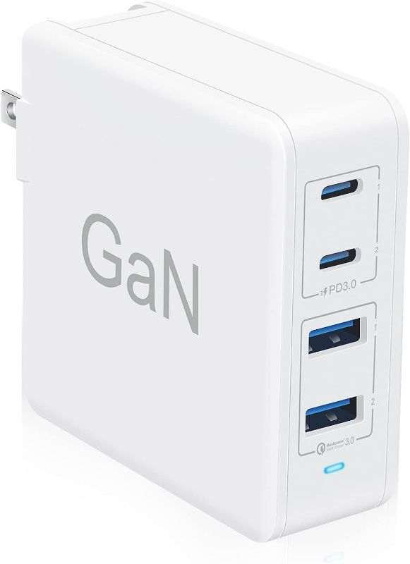 Photo 1 of Fancy Buying USB C Charger, GaN Type C Fast PD Charger 100W 4-Port GaN Charging Station, Fast USB C Charger Block for iPhone 12/12 Pro/12 Pro Max/SE/11/XR/XS, Samsung, MacBook Pro/Air, iPad, Laptops 