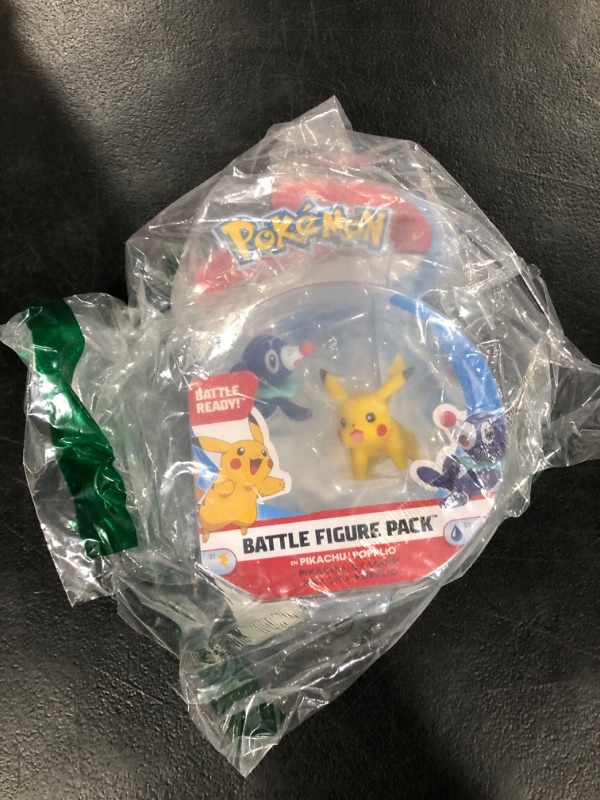 Photo 2 of Pokemon 2 Inch Battle Action Figure 2-Pack, includes 2" Pikachu and 2" Popplio