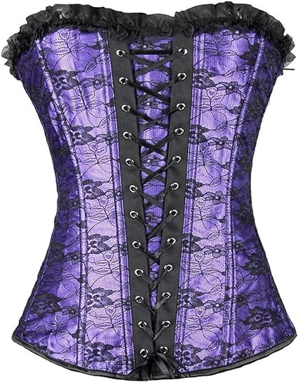 Photo 1 of Corsets for Woman Vintage Heavy Duty Bustier Top Sexy - Elegant Lace Up Costume Sexy Overbust Lingerie Set Large