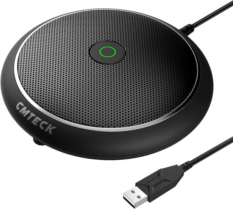 Photo 1 of CMTECK Conference USB Microphone, Omnidirectional Condenser PC Mic for Video, Streaming, VoIP Calls, Plug & Play Compatible with Mac OS X Windows
