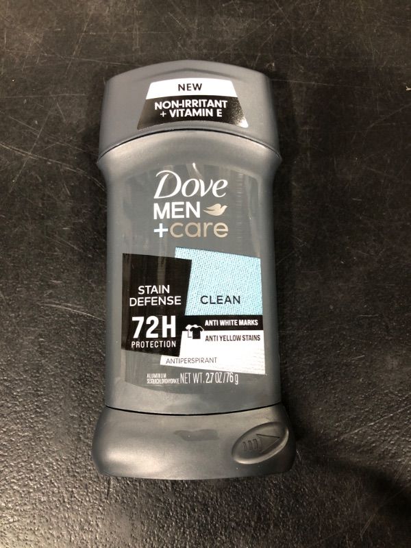 Photo 2 of Dove Men+Care 72-Hour Stain Defense Antiperspirant & Deodorant Stick - Clean - 2.7oz
