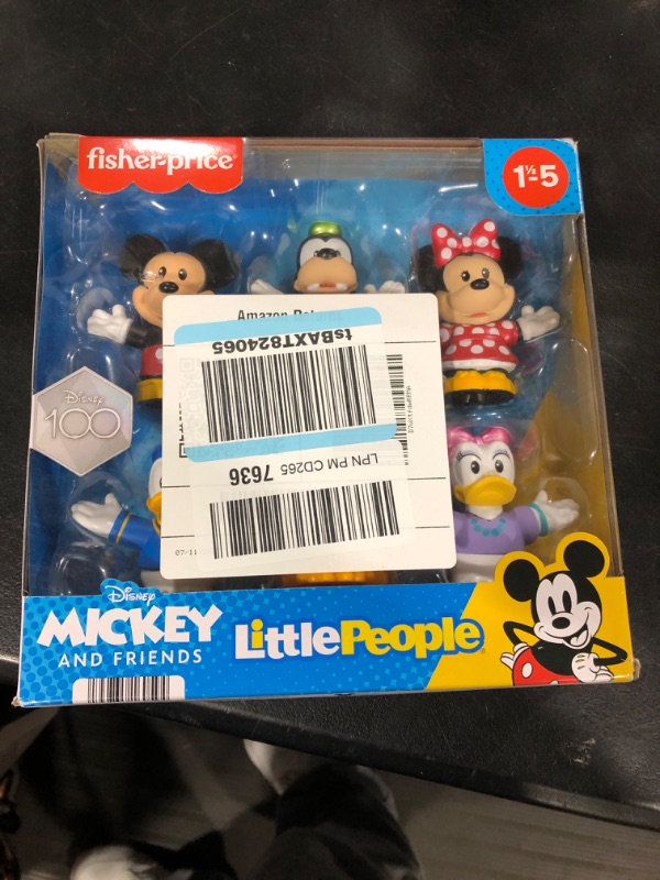 Photo 2 of Fisher-Price Little People Toddler Toys Disney 100 Mickey & Friends Figure Pack with 6 Characters for Ages 18+ Months