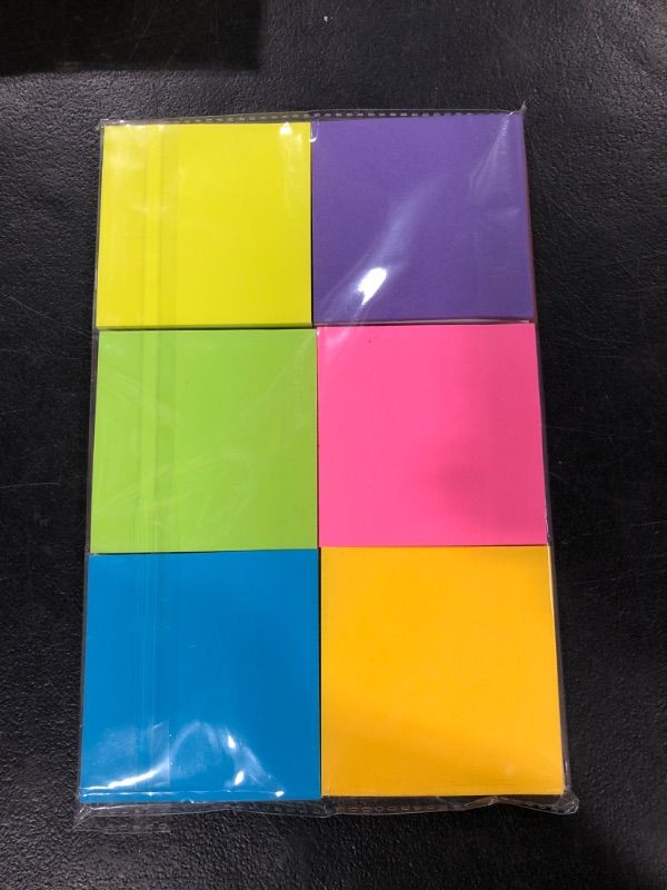 Photo 1 of 12 Pack Sticky Notes, 3x3 Inch Colorful Sticky Note, 50 Sheets/Book Bright Colors Self-Stick Notes Pads, Sticky Note Pads for Home, Office, School. Teacher Wish List(12 Color)