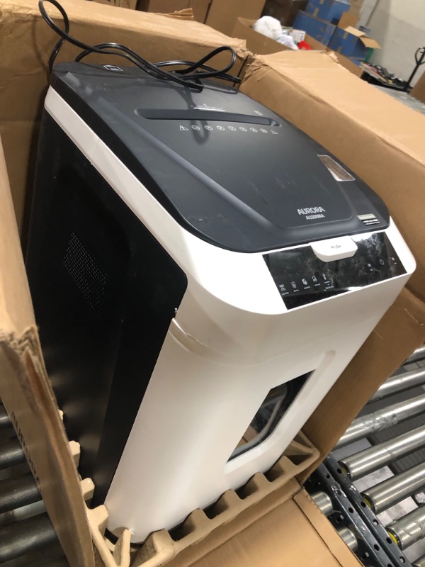 Photo 2 of Aurora Commercial Grade 200-Sheet Auto Feed High Security Micro-Cut Paper Shredder/ 60 Minutes/ Security Level P-5 