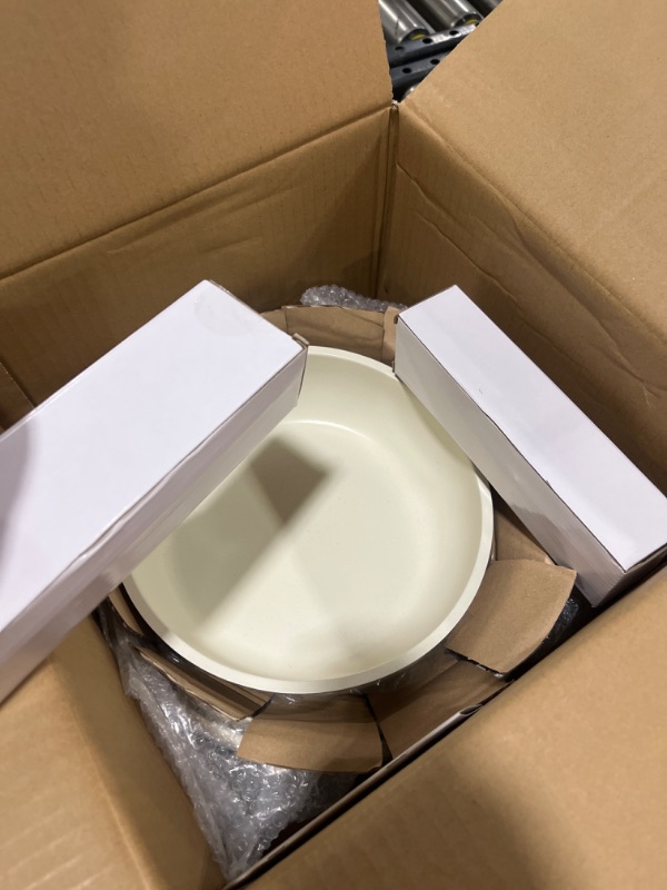 Photo 1 of CAROTE 12pcs Pots and Pans Set, Nonstick Cookware Set Detachable Handle, Induction Kitchen Cookware Sets Non Stick with Removable Handle, RV Cookware Set, Dishwasher/Oven Safe Cream White 12 pcs Granite Set