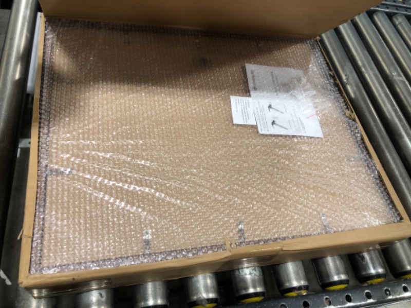 Photo 1 of upsimples 16x20 Picture Frame Set of 5, Display Pictures 11x14 with Mat or 16x20 Without Mat, Wall Gallery Poster Frames, Brown Brown 16x20