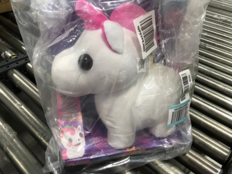 Photo 2 of Adopt Me! Neon Unicorn 12-Inch Light-Up Plush - Soft and Cuddly - Three Light-Up Modes - Directly from The #1 Game, Toys for Kids - Ages 6+