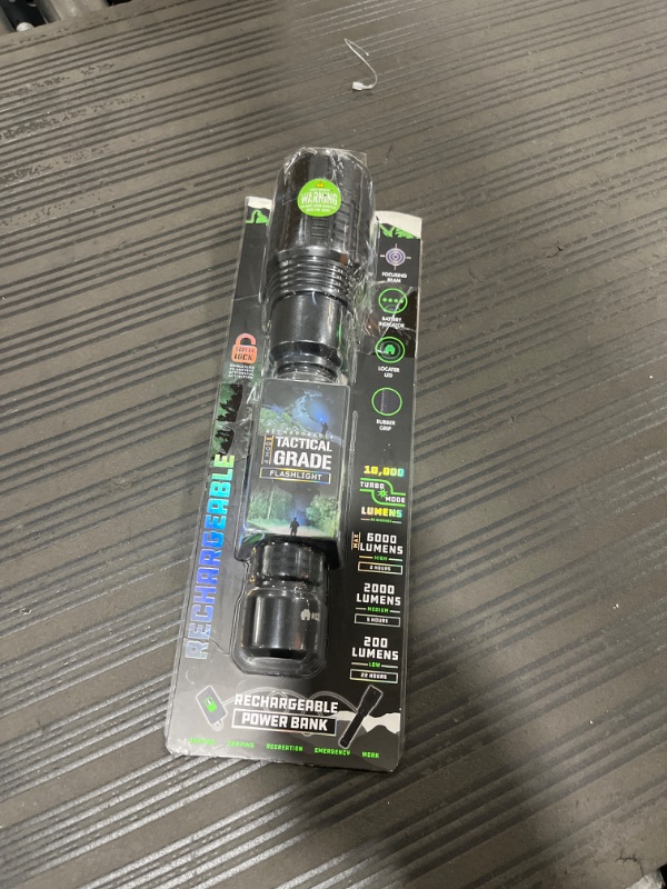 Photo 1 of Kodiak Tactical Flashlight | Compact and Portable LED Flashlight Kiran 10000 Lumens | Durable and Rubber Coated Power Bank Flash Light and Work Light Perfect for Camping, Hiking and Emergency Lighting Kiran-10000 Lumens