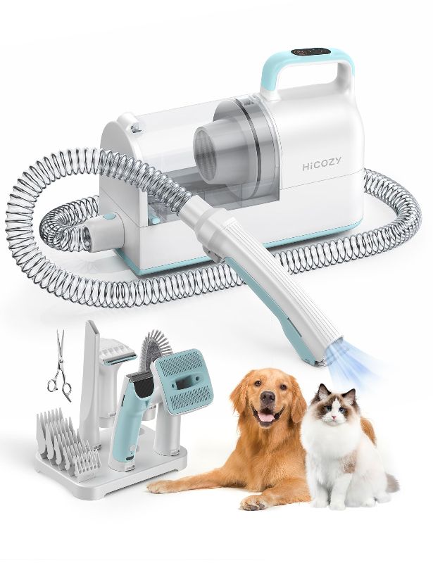 Photo 1 of HiCOZY Dog Grooming Vacuum Professional Grooming Tools Pet Vacuum Grooming Kit