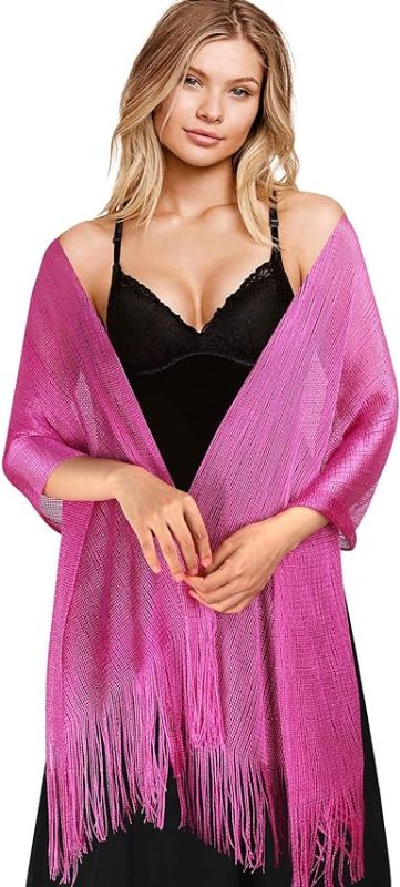 Photo 1 of EIMMBD Sparkling Metallic Women’s Shawls and Wraps for Evening Dresses Wedding Party