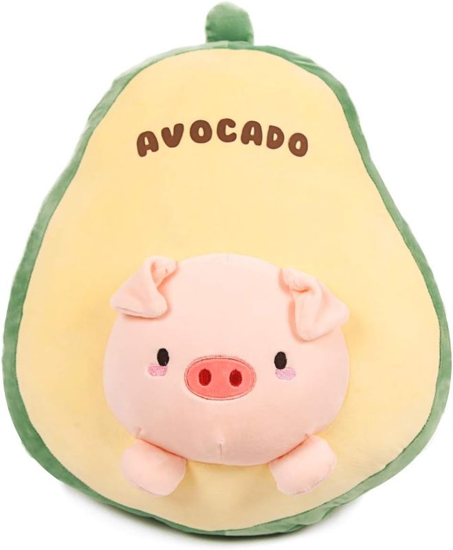 Photo 1 of ARELUX 18" Pig Plush Pillow Cute Avocado Stuffed Animal Kawaii Anime Piggy Plushie Soft Hugging Pillow Plush Toy Gifts for Kids Boys Girls Halloween Christmas