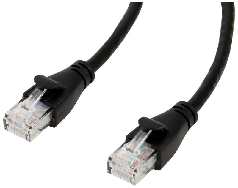 Photo 1 of Amazon Basics RJ45 Cat-6 Ethernet Patch Internet Cable - 25 Foot (7.6 Meters) 25 Foot 1-Pack Cable