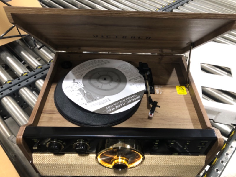 Photo 3 of Victrola - Bluetooth Audio System - Farmhouse Walnut