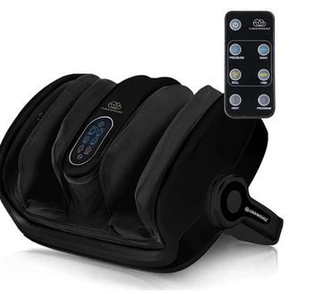 Photo 1 of Cloud Massage Shiatsu Foot Massager for Circulation and Pain Relief - Machine for Relaxation, Plantar Fasciitis Relief, Neuropathy, Heat Therapy - FSA/HSA Eligible, BLACK