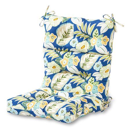 Photo 1 of  Greendale Home Fashions Marlow Floral Outdoor High Back Dining Chair Cushion 